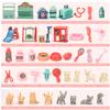 Pretend Play Toy, 42Pcs Premium Creative Play Pretend Toys Dog and Cat Pet Grooming Bathing Playing Feeding House Building Like Real Present Pet Toy for Toddler Kids Girls Boys view 4