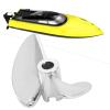 KIKYO RC Boat Propeller, 35mm RC Boat Propeller Fit for FeiLun FT016 FT007 FT012 FT009 FT011 FT010 FT016(Silver S) view 2