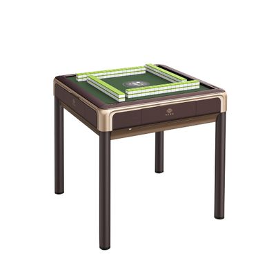 4-Legged Automatic Mahjong Table with 36mm Numbered Tiles (Green+Blue) Hard Tabletop Cover Chinese/Filipino/American Style All Fit No More Shuffling,More Rounds