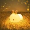 YOTOZU Cute Bunny Night Light, USB Rechargeable Kids Night Light, Warm White and 16 Colors Breathing Modes Led Animal Lights for Girls, Childrens, Toddler, Baby and Kids Christmas Gifts view 1