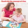 Large Magnetic Dry Erase Learning Clock for Kids Learn to Tell Time,12" Demonstration Teaching Time Practice Clock Analog Clocks with Pen, Classroom Supplies Homeschool Essentials Learning Resources view 3