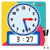 Magnetic Writable Dry Erase Learning Clock | Clock for Kids Learning to Tell Time | Large 12" Demonstration Teaching Time Practice Clock with Dry Erase Writing Surface | Pen Included | (Rainbow) view 1