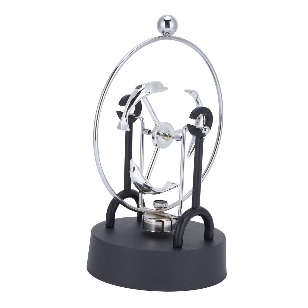 01 Magnetic Perpetual Motion, Perpetual Motion Decompression Toy, Zinc Alloy Frame, Simple and Stylish Metal Texture for Home Bedroom Living Room School
