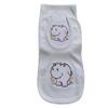 Happy Hippo Custom Embroidered Bib and Burp Cloth Set view 1