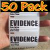 50PCS Evidence Collection Stickers Tags Scene Setting Setter Prop Decals view 1