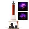 Tesla Coil DIY Kit, PEMENOL Touchable Plasma Ball Spark Gap Arc Generator for Physics Teaching, Arc Plasma Artificial Lighting Science Experiment Model for College University Electronic Education view 1