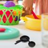 EXCEART Miniature Kitchenware Set 3 Pcs Mini Frying Pans Dollhouse Accessories Mini Cookware for Fairy Garden Micro World Decor view 4