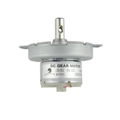 CHANCS Brushed DC Motor JS-50 DC 5V 5RPM Gear Motor Metal Outer Reduction Gear Box
