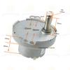 CHANCS Brushed DC Motor JS-50 DC 5V 5RPM Gear Motor Metal Outer Reduction Gear Box view 2