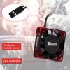 2Pack 16000RPM RC Motor Cooling Fan 40MM 8.5V 56mm 55mm 58mm Diameter Motor Fan ESC Brushless Heatsink Fans for 1/6 1/5 RC Car (Red Black) view 3
