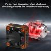 2Pack 540 550 Motor Cooling Fan Heatsink 7.4V 28000RPM Brushless ESC Cooling Fan for 1/8 1/10 RC Car Motor (Black+Orange) view 4