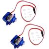 DIYmalls Feetech FS90R 360 Degree Continuous Rotation Micro RC Servo Motor 6V for Arduino Microbit Smart Car Robot (Pack of 2) view 1