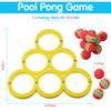 Hiboom Pool Game with Score, Combo Foam Pool Floats with 10 Colorful Tossing Balls, Toss Game Swimming Party Toys Accessories for Family Par, Dive Rings(Triangle,Yellow) view 4