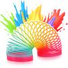 Fun Trading FUNTRADING Rainbow Spiral XXL, Diameter 10 cm, Spring Spiral in Colourful Colours, Cult Toy of the 90s as a Stair Runner, Ideal for Children's Birthdays view 1