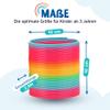 Fun Trading FUNTRADING Rainbow Spiral XXL, Diameter 10 cm, Spring Spiral in Colourful Colours, Cult Toy of the 90s as a Stair Runner, Ideal for Children's Birthdays view 2