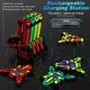 VATOS Rechargeable Laser Tag Set of 4-2.4GHz Data SYNC Display +LCDs + Charging Station Laser Tag 4 Player with Vests | Infrared Laser Guns Set Game for Kids Teen Adults Family Group Activity view 2