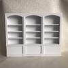 Wooden Dollhouse Bookcase, 23x17.9x2.8cm 1:12 Mini Bookshelf Display Cabinet Furniture (White) view 4