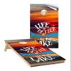 Cornhole Wraps #438 - Life is Better at The Lake Cornhole Board Graphic Decals - Includes Application Squeegee - Set of (2) 25" x 49" Wraps with Gloss Laminate view 1