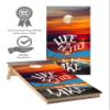 Cornhole Wraps #438 - Life is Better at The Lake Cornhole Board Graphic Decals - Includes Application Squeegee - Set of (2) 25" x 49" Wraps with Gloss Laminate view 2