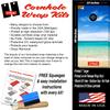 Cornhole Wraps #436 - Beach House Cornhole Game Graphic Decals - Includes Application Squeegee - Set of (2) 25" x 49" Wraps with Gloss Laminate view 3