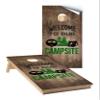 Cornhole Wraps #439 - Welcome to Our Campsite Cornhole Game Graphic Decals - Includes Application Squeegee - Set of (2) 25" x 49" Wraps with Gloss Laminate view 1