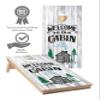 Welcome to Our Cabin Cornhole Wraps #435 -Cornhole Game Graphic Decals - Includes Application Squeegee - Set of (2) 25" x 49" Wraps with Gloss Laminate view 4