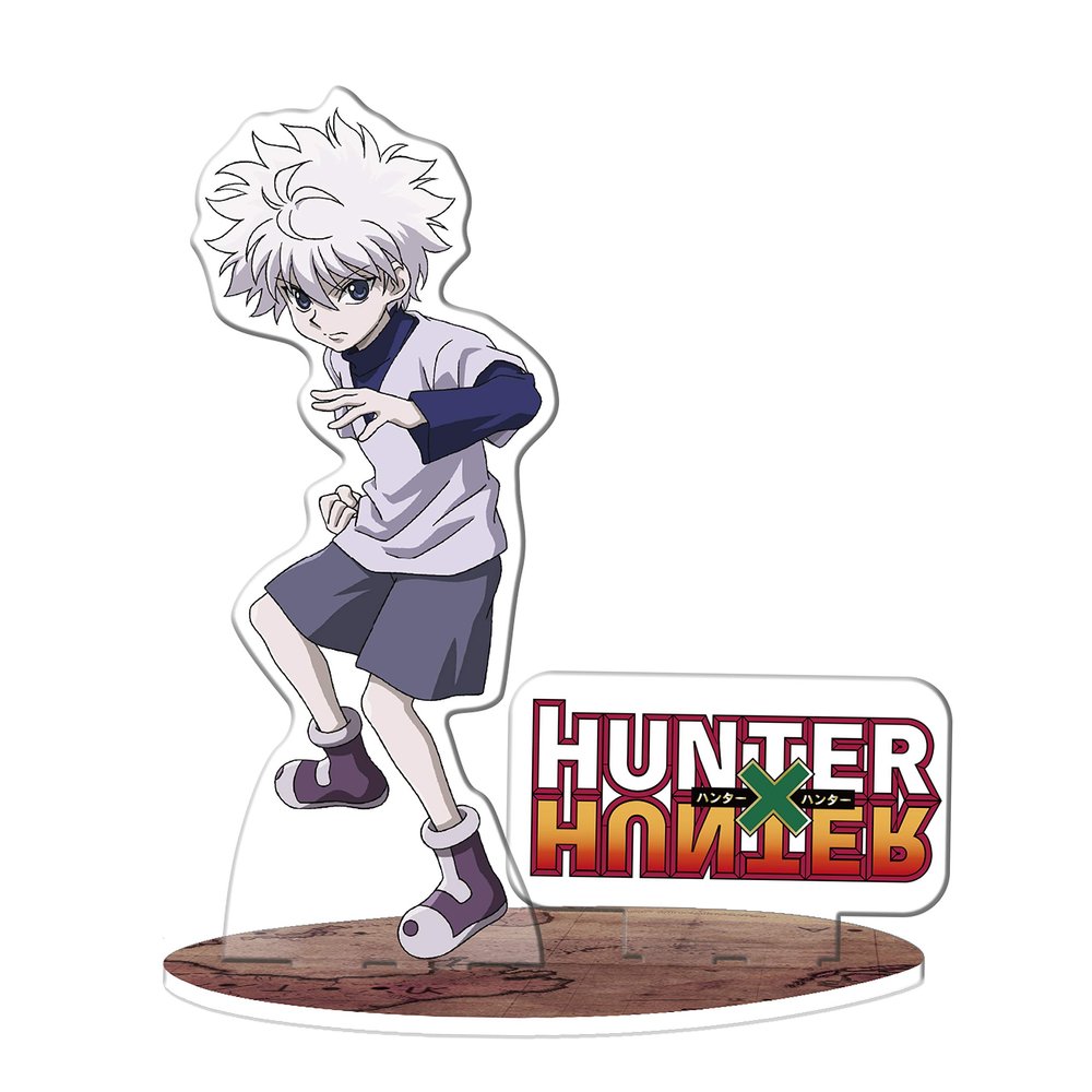 ABYSTYLE Hunter X Hunter Killua Zoldyck Acryl Stand Figure 4" Tall Anime Manga Desktop Accessories Merch Gift