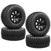 Acekeeps 1/10 RC Short Course Truck Wheels and Tires Combo (Pre-Glued, Hex 12mm) for 1/10 Traxxas Slash 2WD/4WD Losi Tenacity Redcat Blackout SC Exceed RC Buggy Car, 4-Pack (Y-Shape) view 1