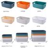 qiuqiu Storage Box, Organizer with Handles, Plastic Storage Box for Household Use, Practical Storage Basket for Bathroom-White||Medium view 2
