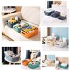 qiuqiu Storage Box, Organizer with Handles, Plastic Storage Box for Household Use, Practical Storage Basket for Bathroom-White||Medium view 3
