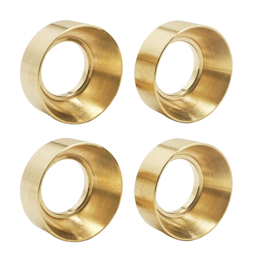 4Pack Vgoohobby Brass RC Wheel Weights Balance Counterweight Upgrade Parts Compatible with Axial Scx24 90081 AXI00002 1/24 Crawler Car