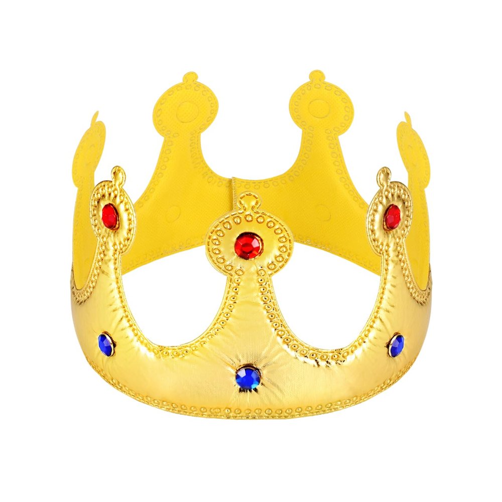 1pcs King Crown For Kids: Birthday Boy Crown Hat For Boy & Girl Party Decoration