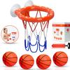 MARPPY Bath Toys, Bathtub Basketball Hoop for Toddlers Kids, Boys and Girls with 4 Soft Balls, Mold Free & Strong Suction Cup, Bathtub Shooting Game & Fun Toddlers Bath Toys for Boys or Girls view 1