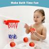 MARPPY Bath Toys, Bathtub Basketball Hoop for Toddlers Kids, Boys and Girls with 4 Soft Balls, Mold Free & Strong Suction Cup, Bathtub Shooting Game & Fun Toddlers Bath Toys for Boys or Girls view 4