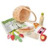 Tender Leaf Toys - Wicker Shopping Basket - Handcrafted Rattan Basket with Handle - Wooden Picnic Basket Playset, Supermarket Shopping Game, 15 Pcs Pretend Play Food Set - Age 3+ view 3