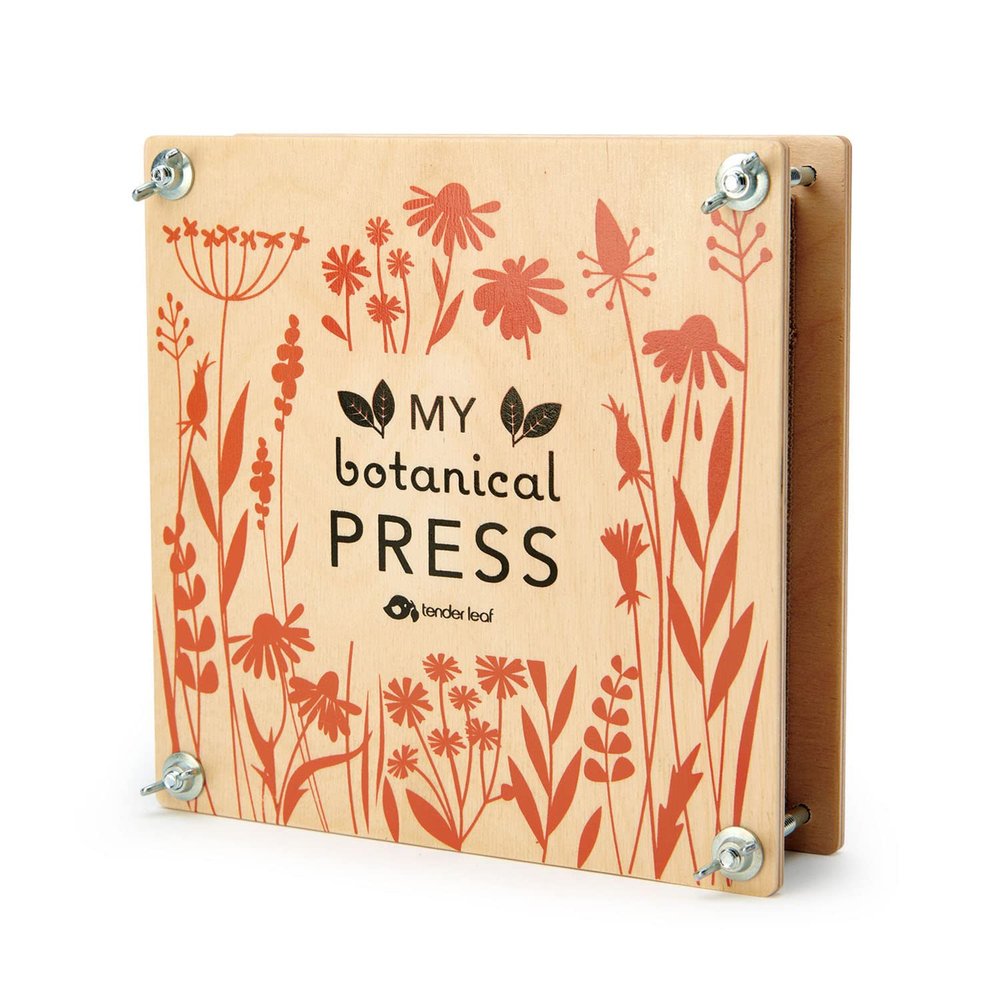 Tender Leaf Toys - My Botanical Press - 8.3 x 8.3 Inch 10 Layers Flower Press, DIY Dried and Preserved Flowers and Leaves, Plants Art & Crafts kit - Age 3+