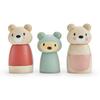 Tender Leaf Toys - Bear Tales - Wooden Dollhouse Add-on Dolls Playset, Figures of 3 Pcs Bear Family for Children - Inspires Endless Imaginative Play - Age 3+ view 1