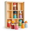 Tender Leaf Toys - Happy Folk Hotel - 9 Pcs Wooden Diversity Peg Dolls Open-Ended Toys - Montessori People Figures Play Set - Age 3+ view 3