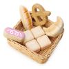 Tender Leaf Toys - Bread Basket - 8 Pcs Wooden Pastries Pretend Food Play Supermarket Shopping Game, with Hand-Crafted Wicker Basket, Play Kitchen Accessories - Age 3+ view 1