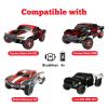 HobbyPark Pre-Glued RC Tires and Wheels 12mm Hex for 1/10 Scale RC Short Course Truck Traxxas Slash 4x4 2WD BL-2S, Redcat Blackout XTE SC TR10, Losi 22S SCT, 4PCS (Style A) view 3