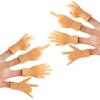 AQKILO Tiny Hands Mini Finger Puppets 8 Pieces, Left and Right Hand Set, Mixed Styles, Funny Party Favors and Novelty Toys for Kids and Adults view 1