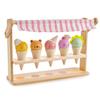 Tender Leaf Toys - Scoops and Smiles - Ice Cream Toy Shop with 5 Solid Wood Pretend Play Set for Kids, Play Food and Accessories, Encourage Role Play and Develops Social Skills - Age 3+ view 1