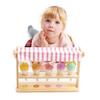 Tender Leaf Toys - Scoops and Smiles - Ice Cream Toy Shop with 5 Solid Wood Pretend Play Set for Kids, Play Food and Accessories, Encourage Role Play and Develops Social Skills - Age 3+ view 4