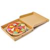 Tender Leaf Toys - Pizza Party - 6 Slices of Realistic Pizza Toy Set with 12 Different Toppings, Kraft Card Take-Out Box Included - Pretend Play Food for Kids - 3+ view 4