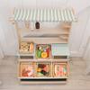 Tender Leaf Toys - Charcuterie Basket - 11 Pcs Solid Wood Cured Meats with Hand-Crafted Wicker Basket, Pretend Food Playset Supermarket Shopping Game Play Kitchen Farmer's Market Accessories - Age 3+ view 2