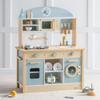 ROBUD Wooden Play Kitchen Set for Kids Toddlers, Toy Kitchen Gift for Boys Girls, Age 3+ view 1