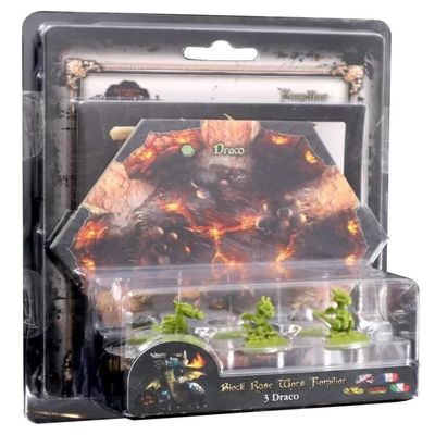 Ares Games Black Rose Wars: Familiars: Draco Unpainted Miniatures TTRPG RPG Compatible with Black Rose Wars Mixed