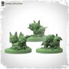 Black Rose Wars: Familiars: Cerberus  Unpainted Miniatures by Ares Games  TTRPG RPG  Compatible with Black Rose Wars view 2