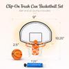 ArtCreativity Mini Basketball Hoop Trash Can Set, Includes Clip-On Hoop with Backboard, Inflatable Ball and Pump, Fun Basketball Stocking Stuffers for Kids, Office Toys for Adults, Classroom Games view 3