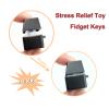 WULEEUPER Keyboard Fidget Toy Mechanical Switch Keyboard Fingertip Fidget Button Stress Relief Toys for ADHD Autism Special Needs (Black (clicky)) view 4